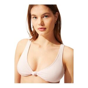 Solid & Striped Jade Bikini Top in Ballet Rib NWT